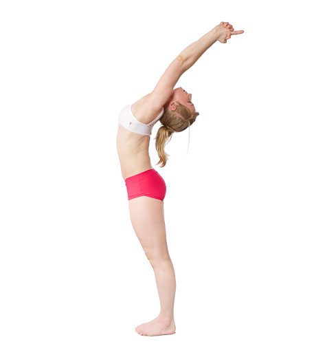 Ardha - Chandrasana, Pada – Hastasana